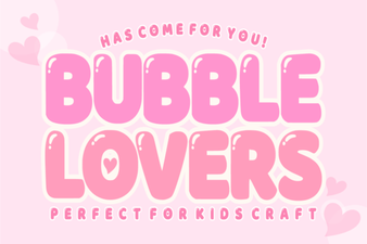 Bubble Lovers Font: Creative Typography for Fun Designs