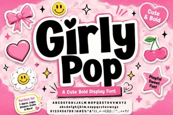 Girly Pop Fonts: Creative Projects & Design Ideas