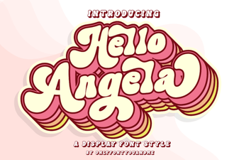 Hello Angela Font: a Friendly & Creative Display Font