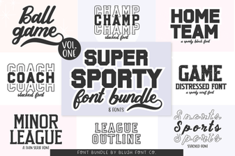 Super Sport Bundle: Creative Font Styles & Typography