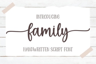 Modern Font Collections for Family Projects