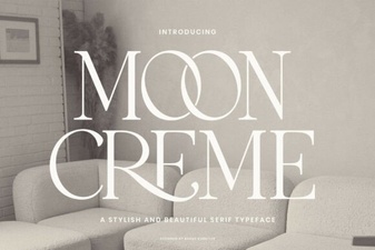 Moon Creme Font for Unique Design Projects
